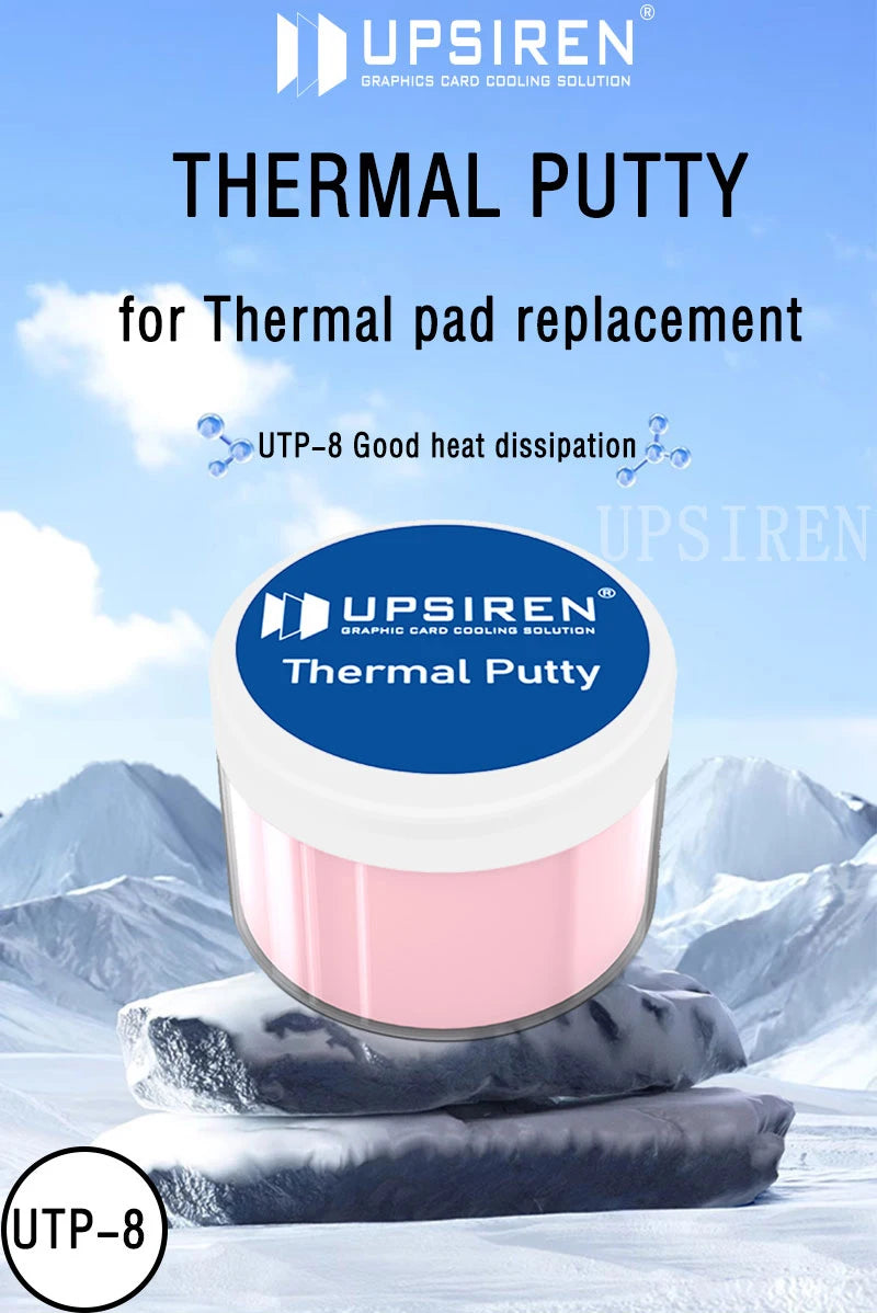 UPSIREN UTP-8 10g/20g/50g/100g Thermal Compound 14.8W/MK Pink Thermal Paste Plastic-Formable Thermal Compound for GPU Components
