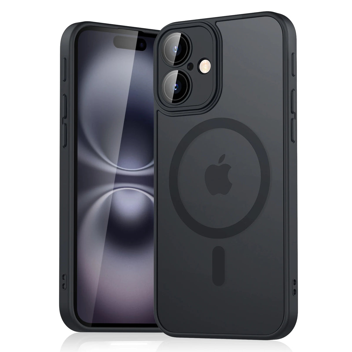 Luxury Magnetic Matte Translucent Case For iPhone 11 12 13 14 15 16 Plus 16E 17E 17 Pro Max For Magsafe Wireless Charge Cover