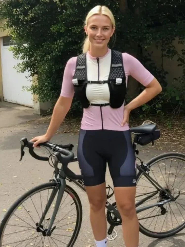 New Running Water Bottle Storage Vest Lightweight Running Vest Reflective Hydration Water Chest Pack With Phone Holder