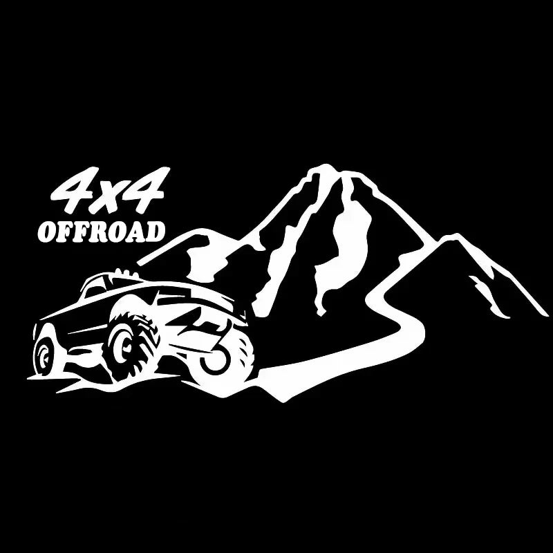 S60289# 4x4 Offroad Car Bumper Window Stickers Waterproof Decoration For Car Fashion Decals Vinyl Material Creative Stickers