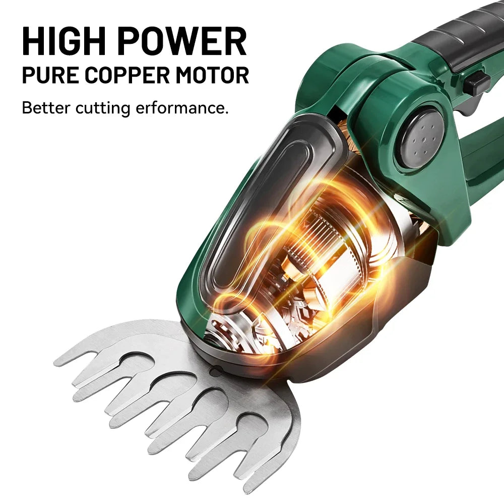 2IN 1 Electric Hedge Trimmer Cordless Household Landscaping Hedge Trimmer Power Tool For Makita Battery Pin for Garden, Lawn