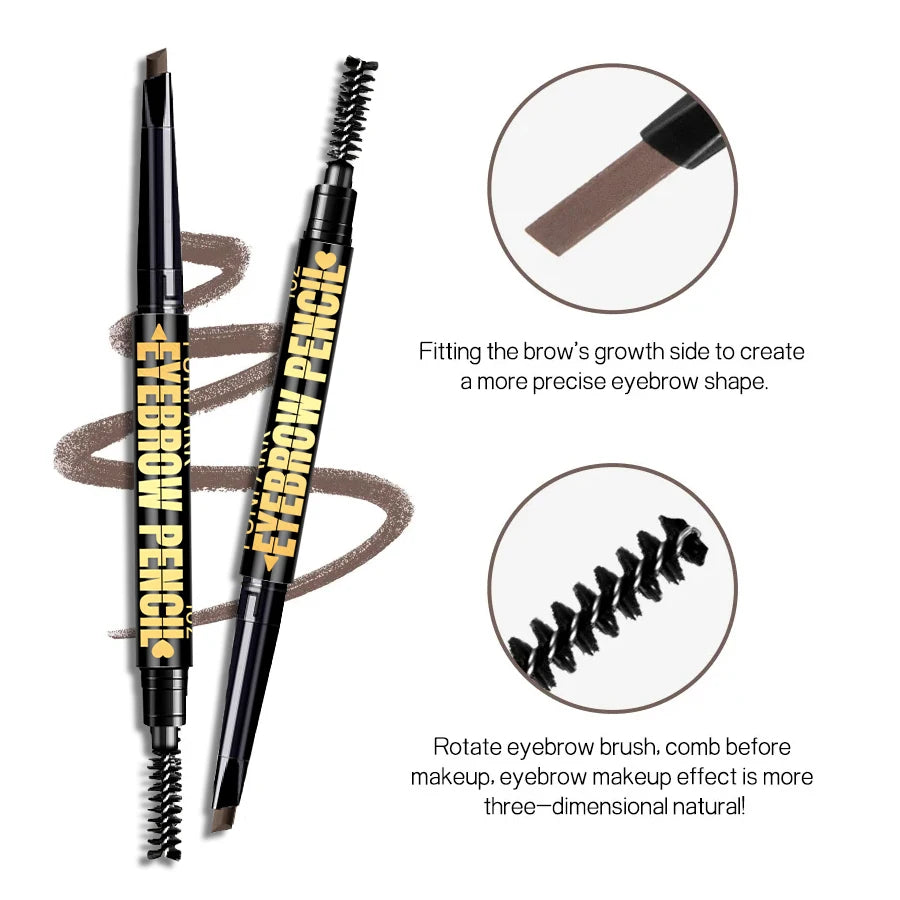 Double-head Eyebrow Pencil High Pigment Non-fading Waterproof Durable 5 Color Byebrow Pen Eye Makeup For Women Cosmetics