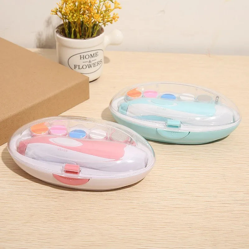 Multifunctional Electric Baby Nail Trimmer Baby Nail File Clippers Toes Fingernail Cutter Trimmer Manicure Tool Set Baby Care