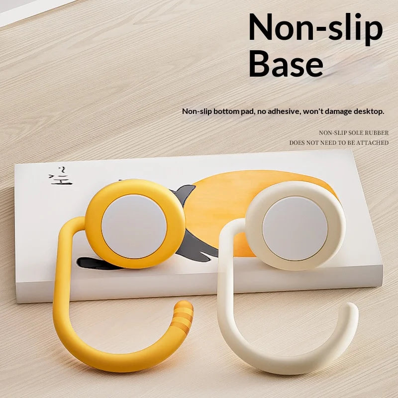 Cat Backpack Hook Desk Edge Hook Dormitory Gadget New Model with No Drilling Holes for Primary School Student Desk Side Hook.