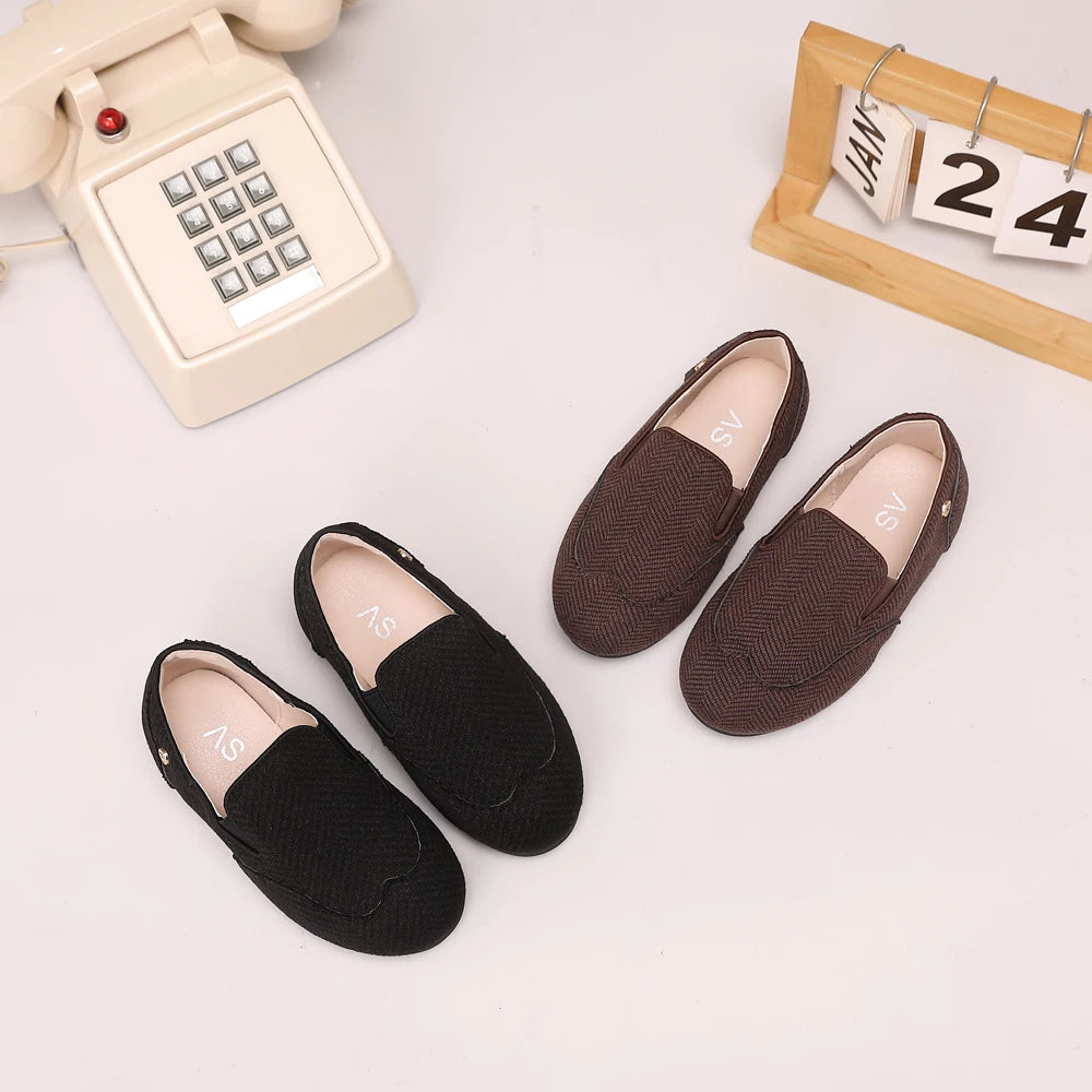 AS Kids Shoes Children Leather Shoes Baby Girls Warm Brand Loafers Toddler Slip On Princess Flats Boys Oxford Platform Mary Jane