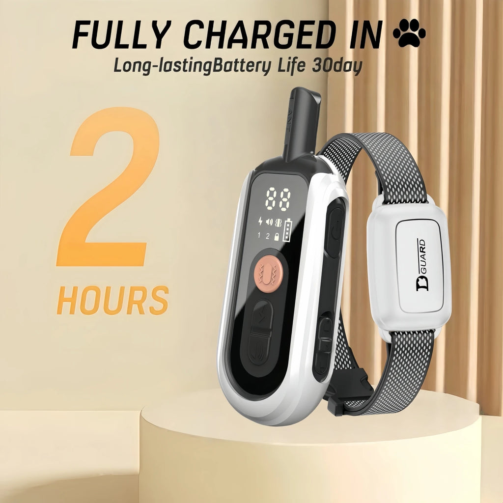 Electric Dog Training Collar Waterproof Dog Bark Collar Pet With Remote Control Rechargeable Anti Barking Device All Size Dogs
