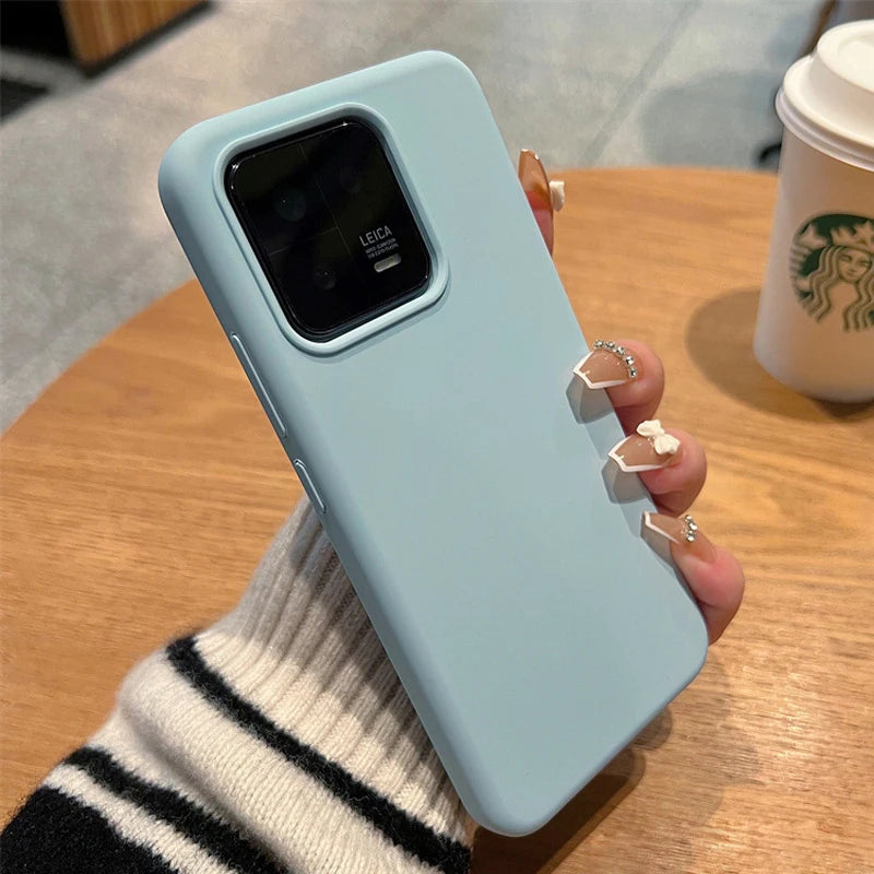 For Xiaomi 13 Luxury Liquid Silicone Shockproof Back Cover All-inclusive Drop-proof Soft Phone Cover For Mi 13 Pro Case