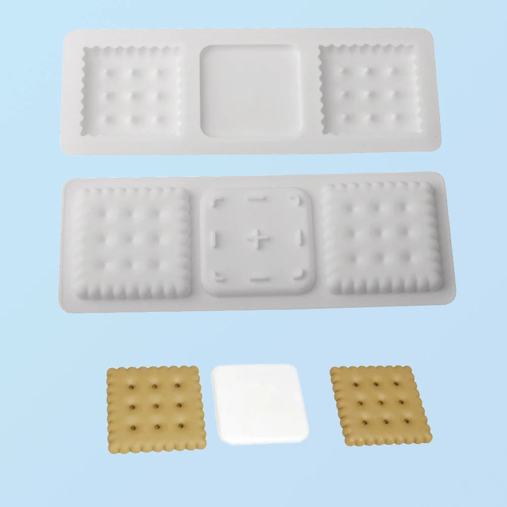 Moldes de silicone para bolachas, chocolates ou bolos em forma de coração, quadrado ou retangular, utensílios de cozinha para pastelaria e sobremesas