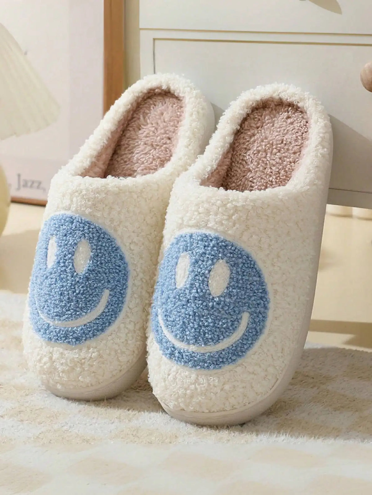 Children's Autumn and Winter Home Indoor Cotton Slippers, Warm Thick-Soled Home Plush Slippers