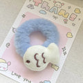 Kawaii Little Fish Hair Clips Cartoon Stuffed Toy Fish Alligator Clips Headbands Claw Clips Girl's Kawaii Headwear