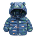Boys Girls Lightweight Down Jacket Baby Hooded  Zipper Coats Autumn Winter Warm Outerwear 0-5 Years Kids Christmas Birthday Gift