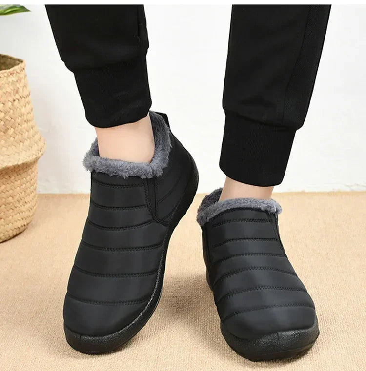 Waterproof Winter Boots for Women 2023 New Plush Snow Boots Women Ankle Boots Warm Black Couple Cotton Couples Platform Shoes