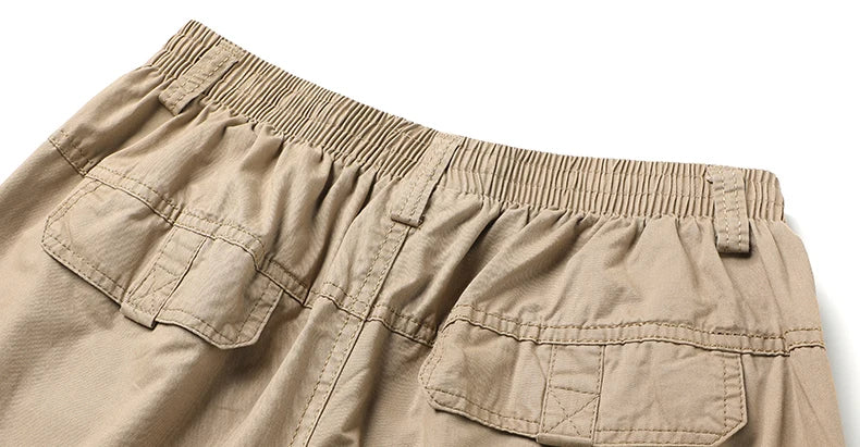 Calças Cargo de Homem Verão Primavera Algodão Roupa de Trabalho Novidade Tamanho Grande 6XL Casuais Escalada Joggers Calças de Treino Calças de Outono Hombre