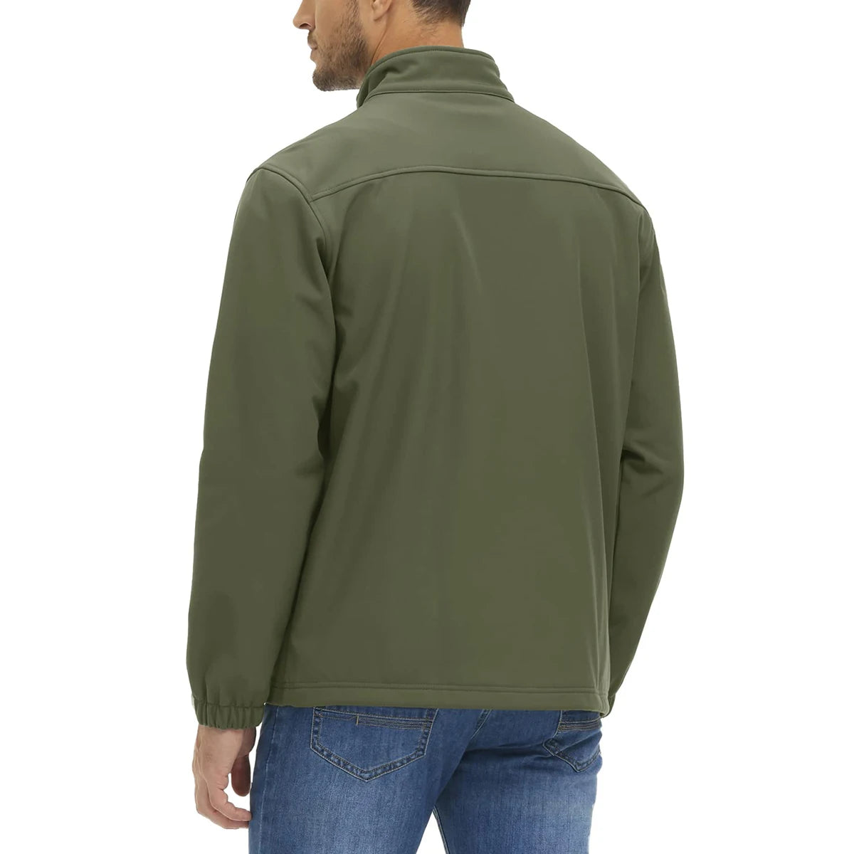 TACVASEN Blusão Impermeável para Homem Caminhada Outdoor Fecho Completo Corta-vento Forro Polar Quente Outono Inverno Trabalho Casaco Casual