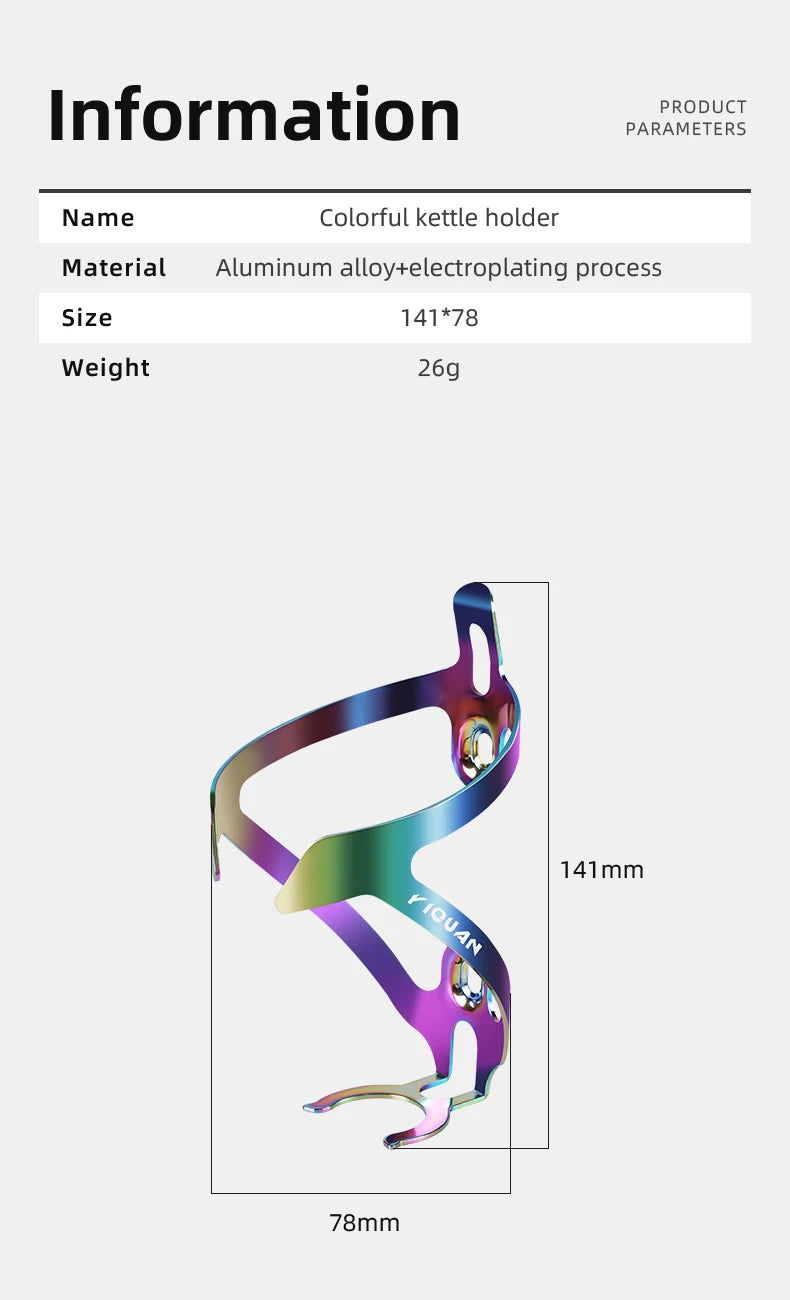 Aluminum Alloy Bicycle Bottle Cage Colorful Road Mountain Bike Bottle Holder Ultralight MTB Waterbottle Holder Bike Parts