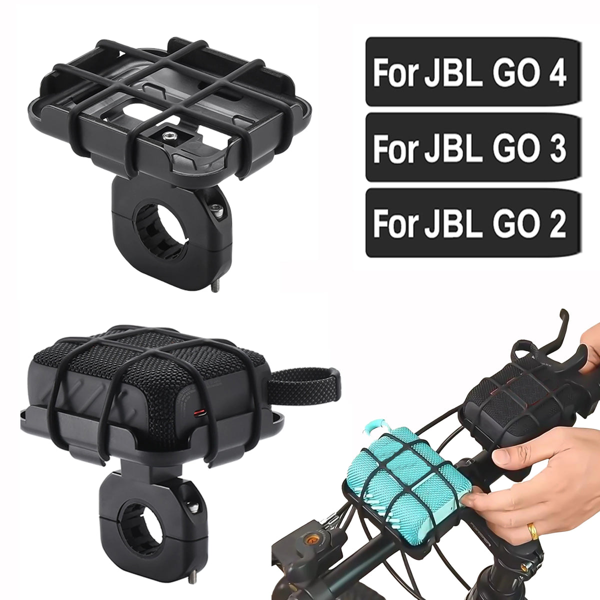 Universal Bicycle Speaker Mount Stand Portable MTB Road Bike Bracket Speaker Holder for JBL GO 4/GO 3/GO 2 Speaker Accessories