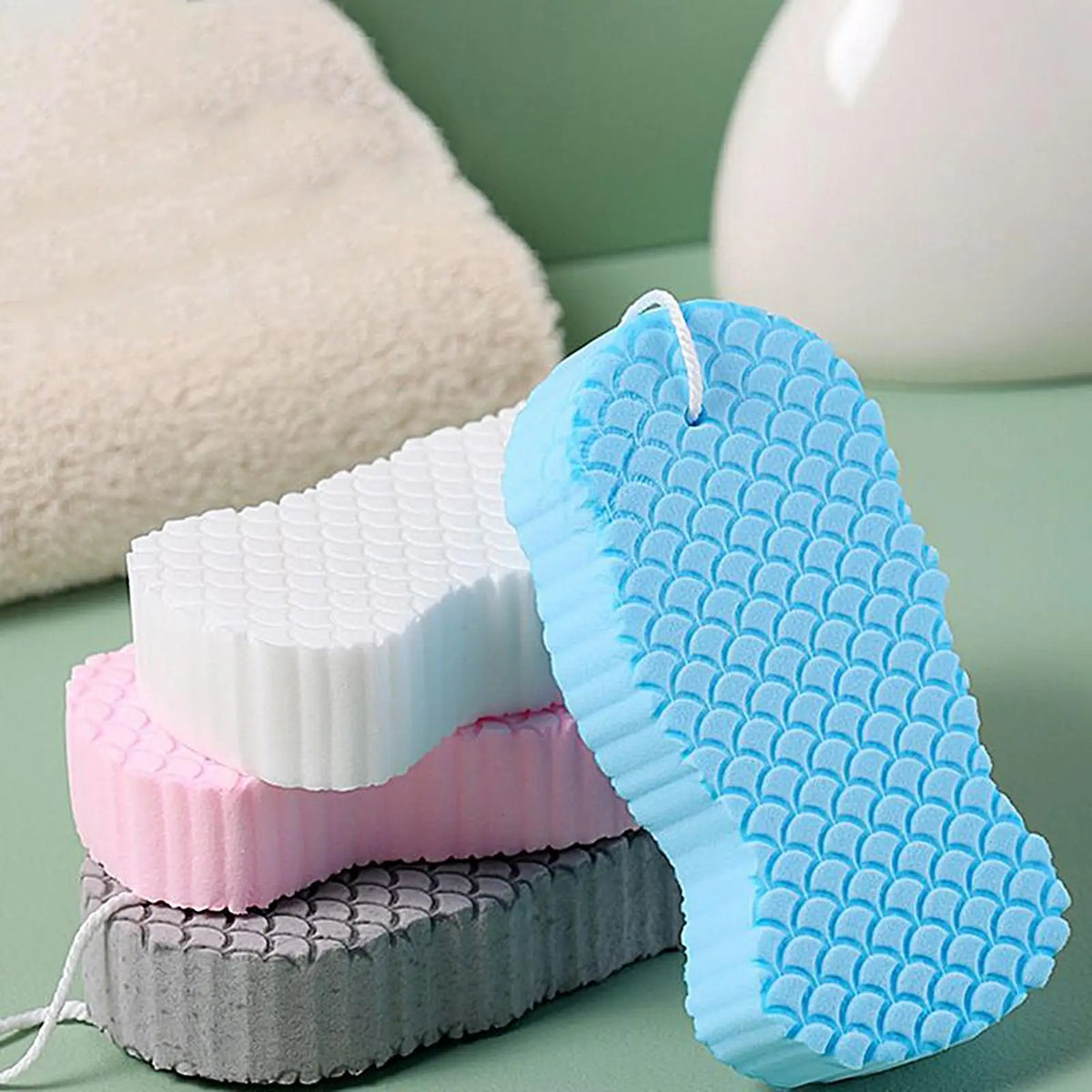 MagicSponge Bath Sponge Scrubbing Tool Body Dead Skin Remover Exfoliating Cleaning Shower Brush Peeling Sponge