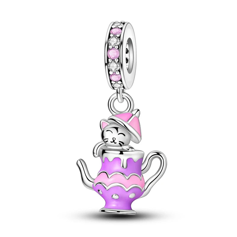 New Original Charm Beads 925 Sterling Silver Butterfly Hot Air Balloon Dangle For Bracelet Women Girl Fine DIY Jewelry Gift