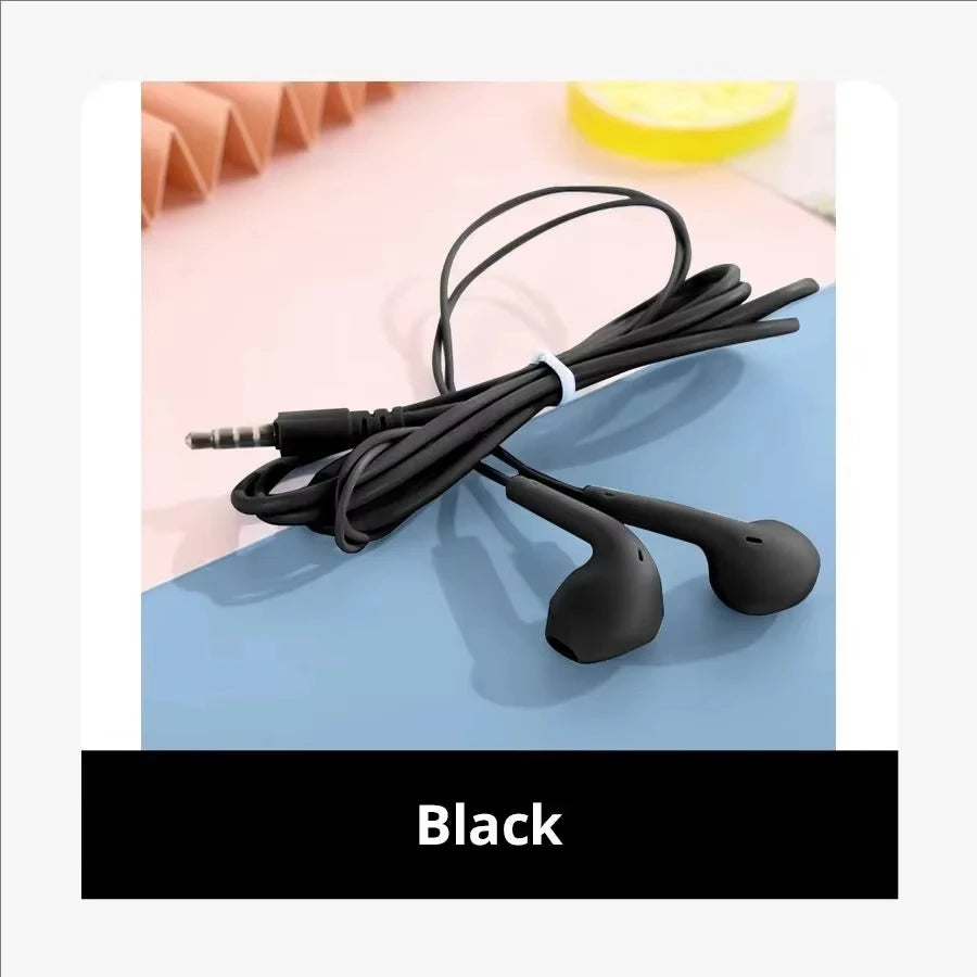 Macaron Universal 3.5mm Stereo Earphones Sports Music Earplugs Wired Microphone for Xiaomi