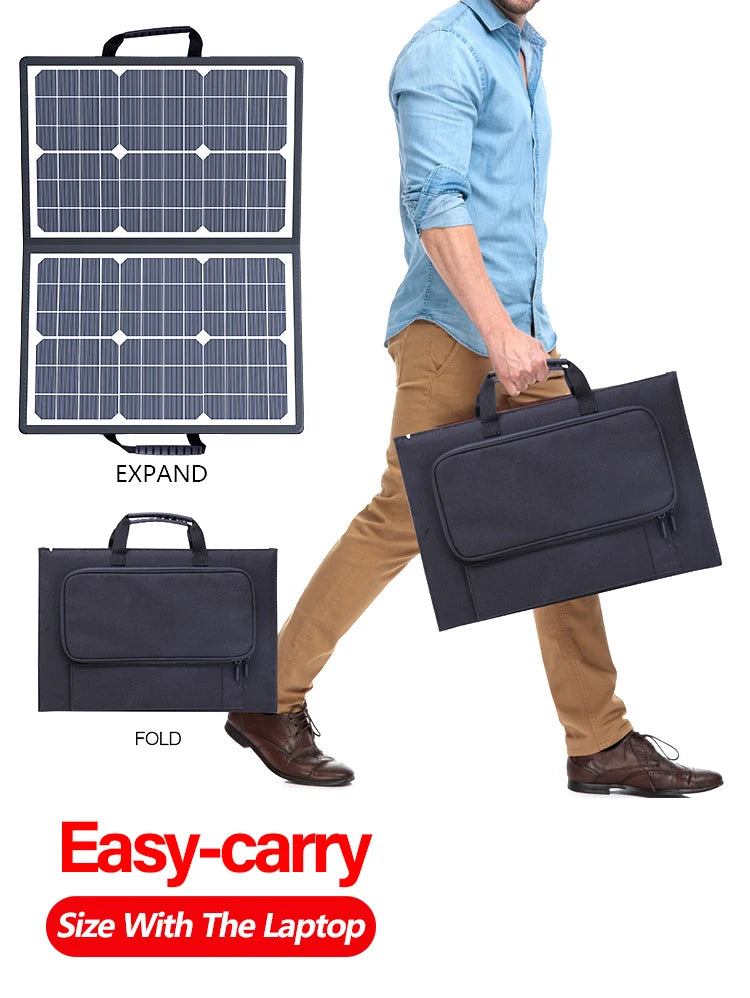 1000W Portable Foldable Solar Panel Kit Complete Solar Power Station 18V Generator Charger for Car Boat Caravan Camping Outdoor