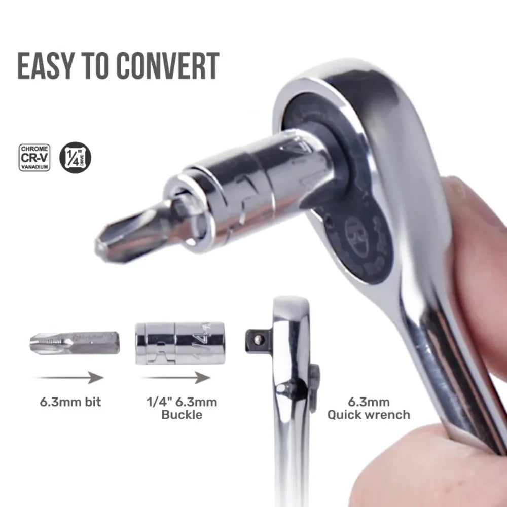 Impact Socket Adapter Converter From 1/2 To 1/4 With 3/8 Square Nut Quick Wrench Ratchet For Manual Tool Parts