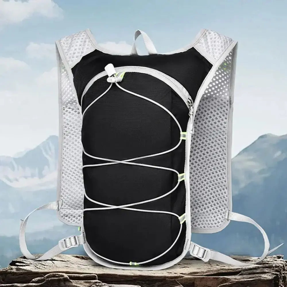Waterproof Polyester Running Water Bottle Storage Vest Breathable With Phone Holder Marathon Hydrating Backpack Reflective