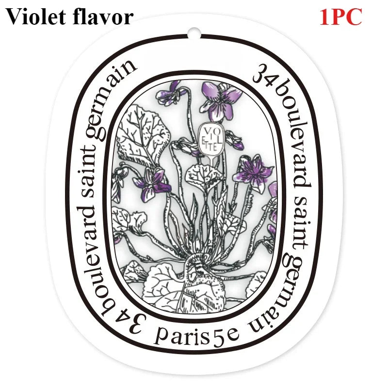 Car Fragrance Tablet Car Air Purifying Perfume Fragrance Hanging Decoration Deodorizing Fragrance Card Car Accessories Interior