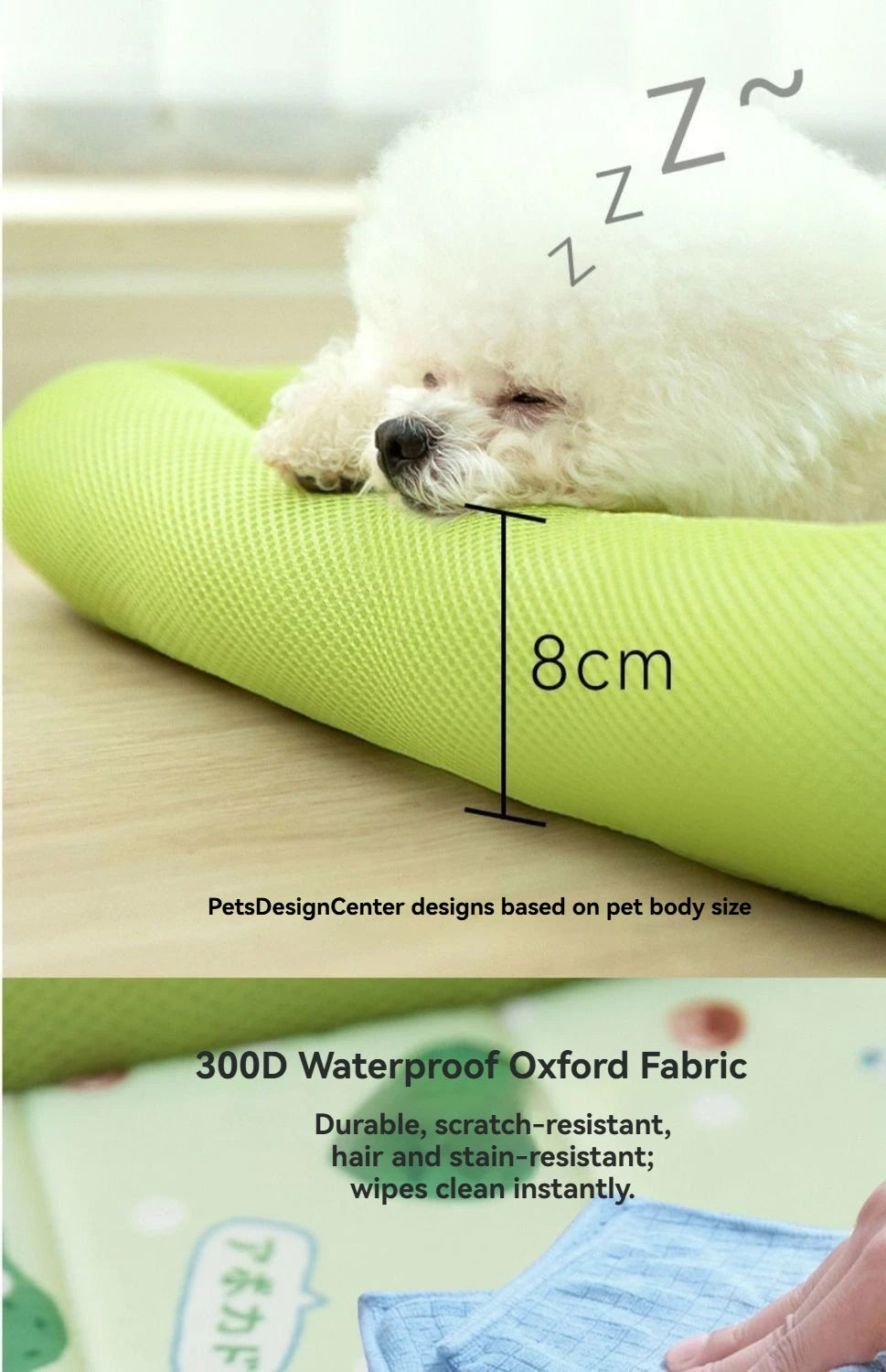 Cool Pet Mat Summer Dog Cooling Pad Breathable Non-stick Hair Waterproof Sleeping Cushion for Large Medium Small Dogs Cats