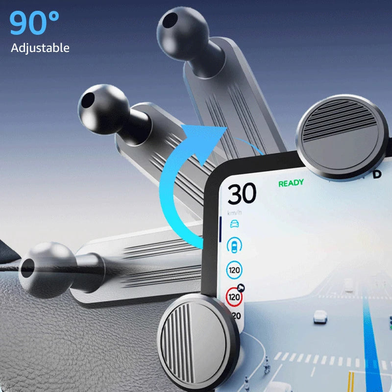 Acessórios de carro para suporte de telemóvel com cabeça esférica de 17 mm, base de montagem para ecrã da consola central do carro