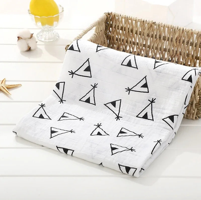 120x110cm Muslin Diaper Baby Blankets Newborn Swaddle Blanket Infant Gauze Bath Towel Baby Warp