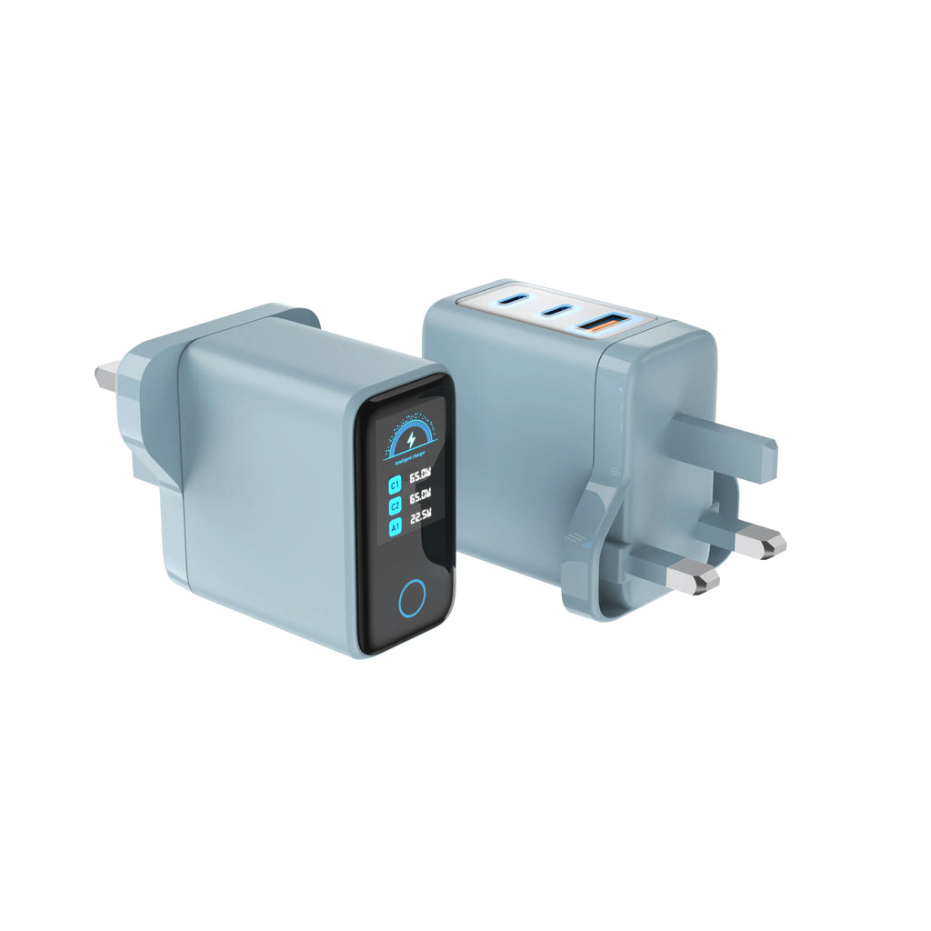 65W GaN Fast Charging Station with LCD Digital Screen, PD3.0 Wall Charger for Laptop, iPhone 17 , Samsung, iPad, Power Delivery