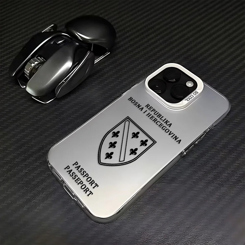 Bosnia and Herzegovina Passport Phone Case For iPhone 17 16e 16 15 14 13 12 11 mini Pro Max X XR 8 7 Air Plus Anti  Matte  Cover