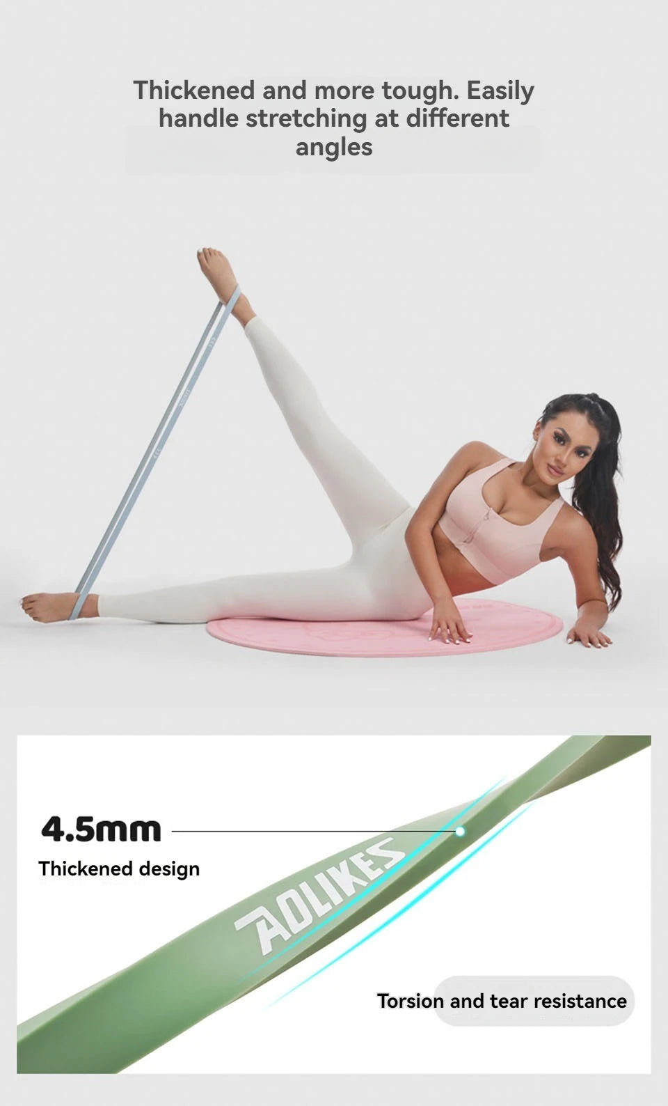 AOLIKES 1PCS Pull Up Assistance Bands -Resistance Heavy Duty Workout Exercise Stretch Fitness Bands Assist for Body,Stretching