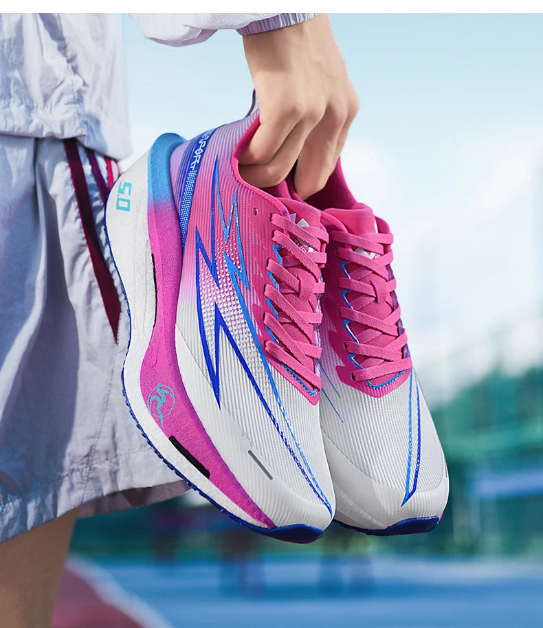 Men Sports Speciality Running Shoes Marathon Carbon Board Breathable Light Comfortable Women Athletic Nonskid Sneakers 2026 New