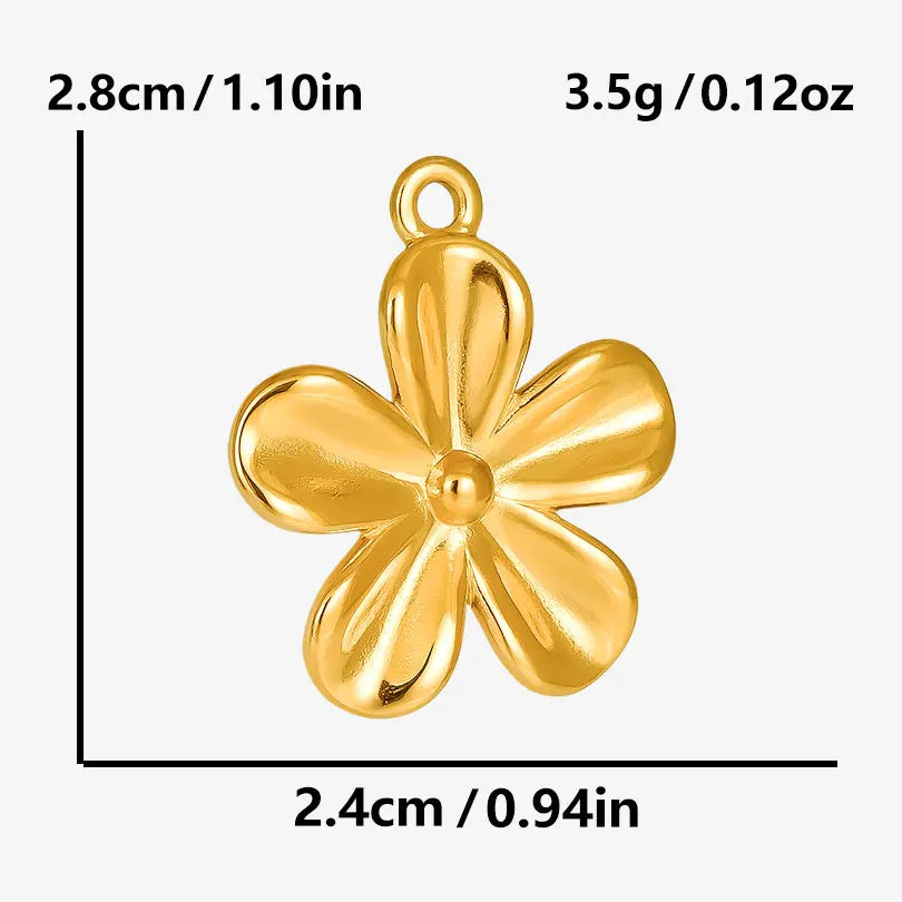 6pcs/Mix Classic Gold/Silver Color Heart Shaped Cross Irregular Shaped Pendant Stainless Steel Diy Women Necklace Accessories