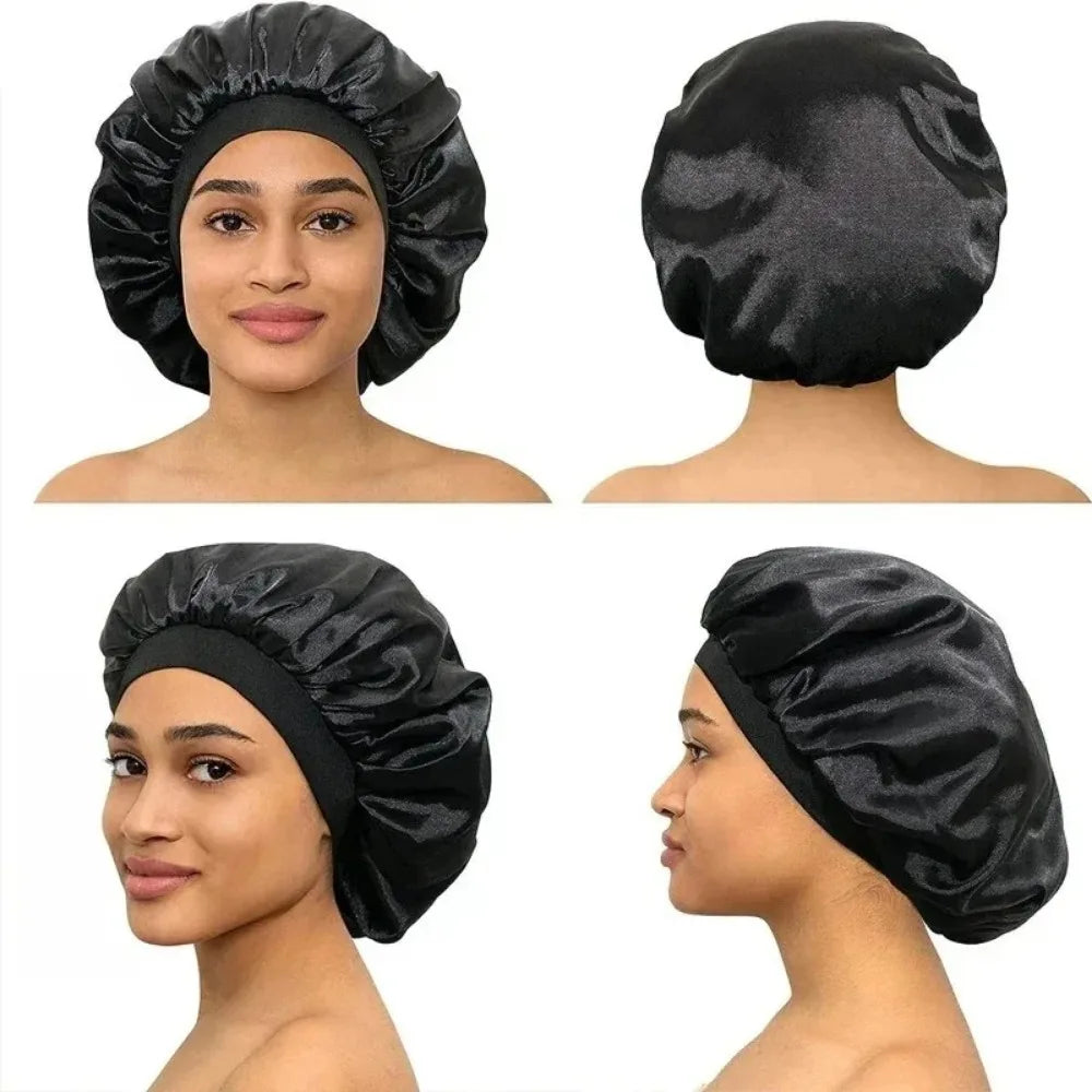6Pcs No-Heat Hair Curling and Comb Set Satin Bonnet Cushion Hair Brush Overnight Wave Maker Hair Care Kit Styling accessories