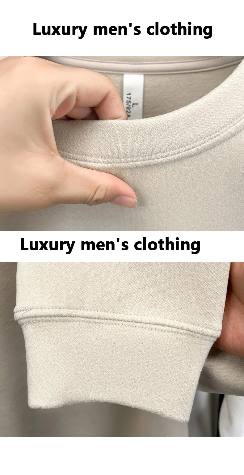 Luxury brand long sleeve T-shirt men's autumn Paul trendy exquisite pony embroidery pullover loose casual round neck sweatshirt