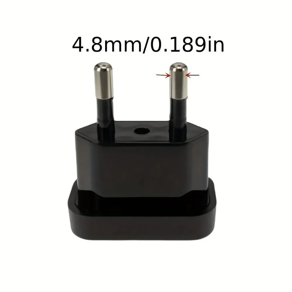1pcs 4.8/4.0mm Power Plug Adapter US To EU Europe Plug Power Converter Travel Charge Adapter US to EU Adapter Electrical Socket