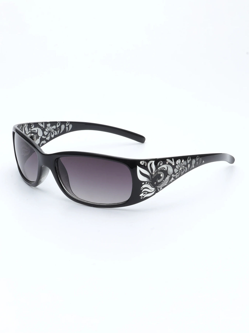 Fashion New Y2K Ladies Pattern Relief Square Small Frame Sunglasses Retro Style Elegant Summer Vacation Beach Glasses