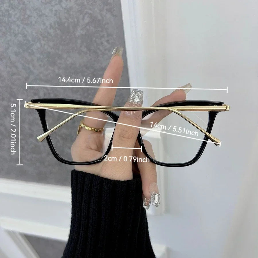 Fashion Stylish Cat Eye Eyeglasses Frames Women Men Transparent Clear Brand Designer Optical Cute Frame Oculos