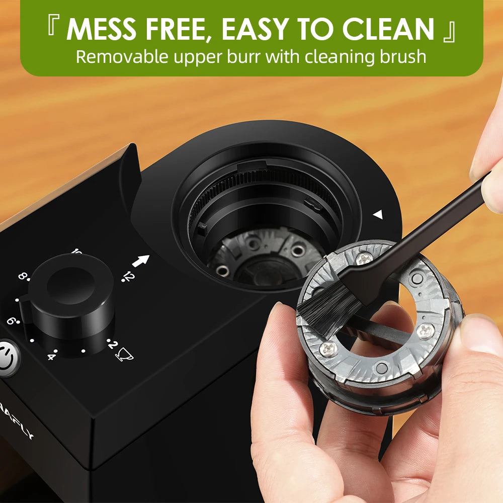 Electric Coffee Grinder Automatic Burr Mill Coffee Bean Grinding with 28 Grind Settings for Espresso French Press 2-12 Cups