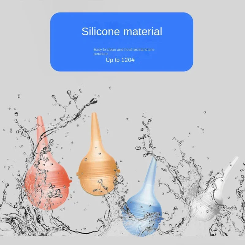 Baby Nasal Aspirator Nose Aspirator Vacuum Suction Kit Nose Cleaner with Soft Silicone Nozzle Hand Squeeze Snot Remover