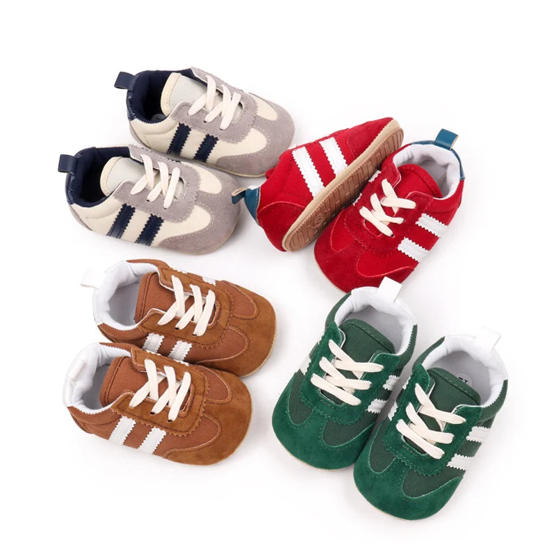 Sapatilhas Desportivas Casuais de Bebé em Alta, Primavera e Outono, Rapazes e Raparigas, Sola em PVC de Alta Qualidade, Sapatos de Pré-caminhada Antiderrapantes BLS4034