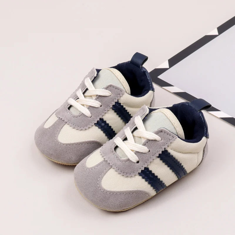 Sapatilhas Desportivas Casuais de Bebé em Alta, Primavera e Outono, Rapazes e Raparigas, Sola em PVC de Alta Qualidade, Sapatos de Pré-caminhada Antiderrapantes BLS4034