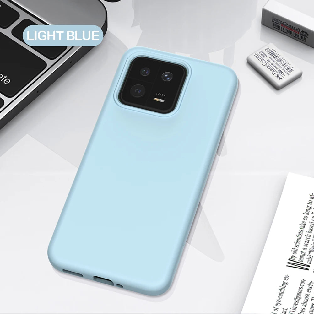 For Xiaomi 13 Luxury Liquid Silicone Shockproof Back Cover All-inclusive Drop-proof Soft Phone Cover For Mi 13 Pro Case