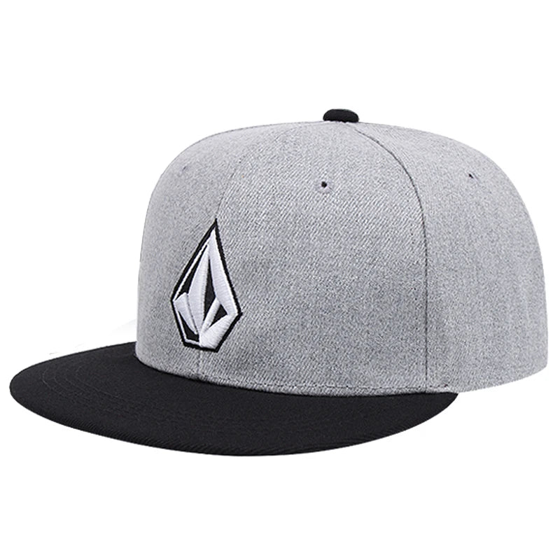 2025 Simple New Flat brimmed Hat with Diamond Embroidery Street Pop Hip Hop Hat Daily Leisure Sunshade Hat Baseball Hat Unisex