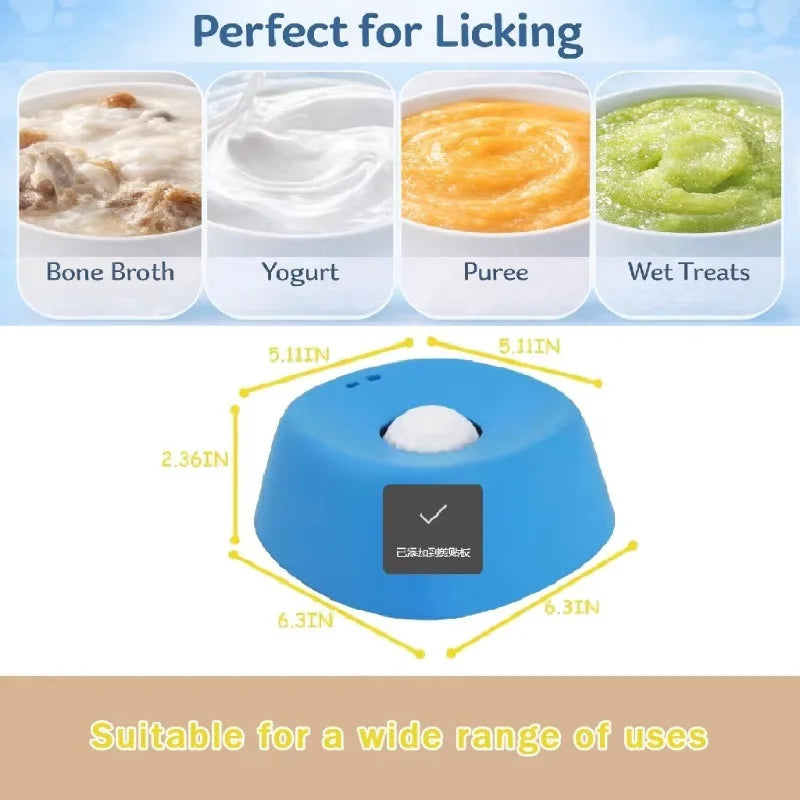 Pet Slow Licking Bowl For Dogs Cats Anti-Choking Dog Bowl Liquid Treats Bone Yogurt Healthy Pet Slow Food Feeder Dog Accessories