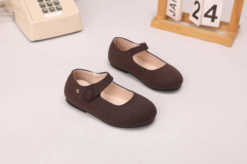 AS Kids Shoes Children Leather Shoes Baby Girls Warm Brand Loafers Toddler Slip On Princess Flats Boys Oxford Platform Mary Jane