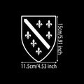 11.5x15cm Bosnia and Herzegovina Bosna Coat of Arms Flag Vinyl Sticker for Cars, Trucks, Motorcycles, Laptops, Windows, Glass