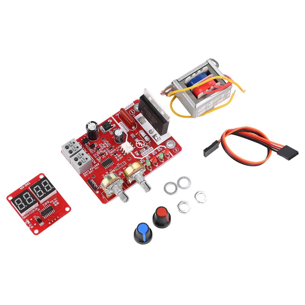 100A NY-D01 Spot Welder Control Board Kit Digital Display Spot Welding Machine Time And Current Control Module AC 110/220V